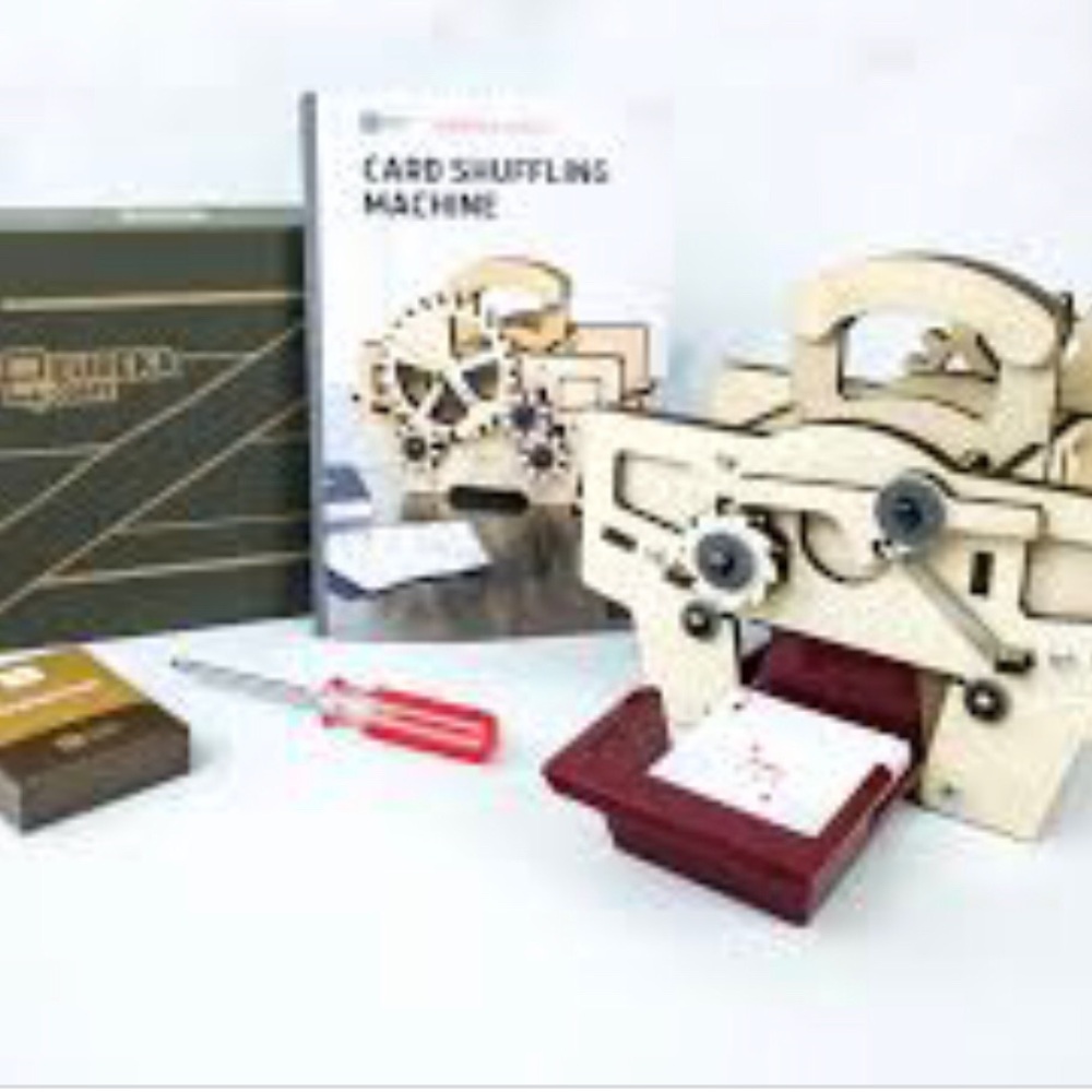 Build your own Eureka Wooden Card Shuffling Machine. New in box